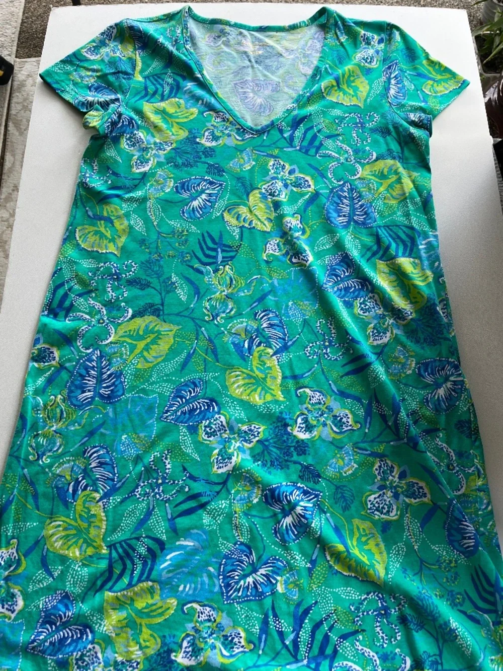 Lilly Pulitzer Etta Floral Pima Cotton Dress size Small